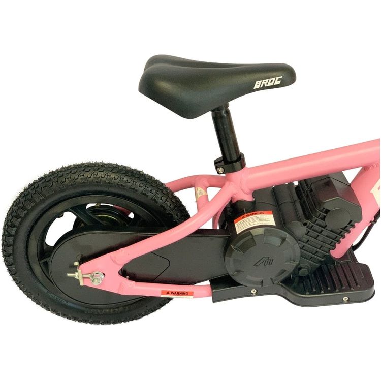  Best Ride on Cars -  12" Electric Bike - Pink -  Outdoor