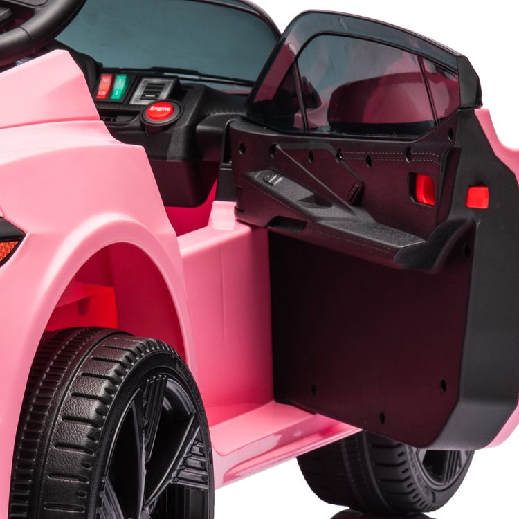  Freddo -  12V Corvette C8 1-Seater Ride On Car - Pink -  Outdoor