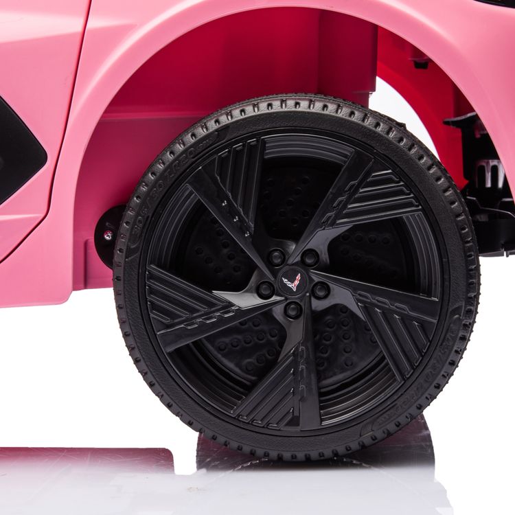  Freddo -  12V Corvette C8 1-Seater Ride On Car - Pink -  Outdoor