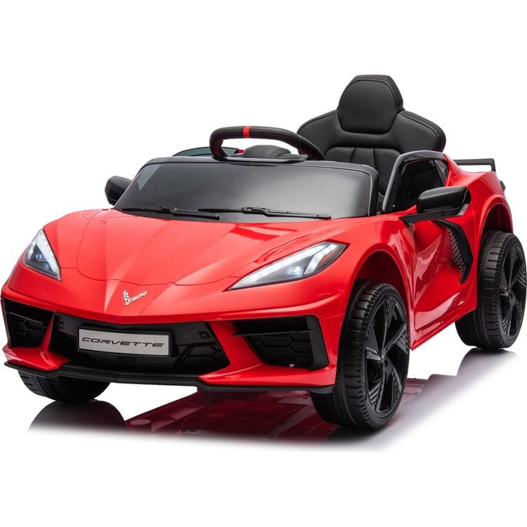  Freddo -  12V Corvette C8 1-Seater Ride On Car - Red -  Outdoor