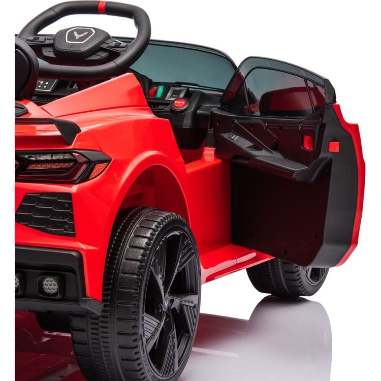  Freddo -  12V Corvette C8 1-Seater Ride On Car - Red -  Outdoor