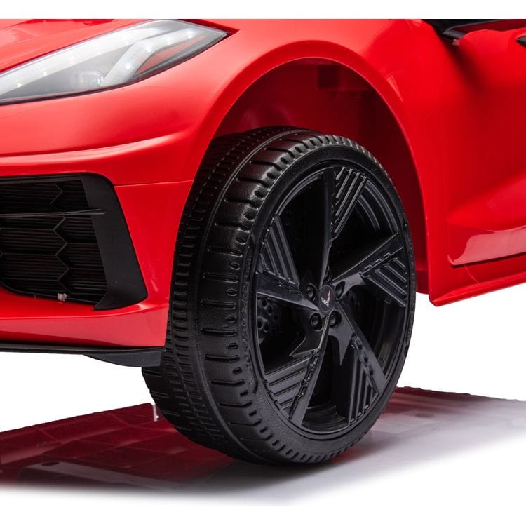  Freddo -  12V Corvette C8 1-Seater Ride On Car - Red -  Outdoor