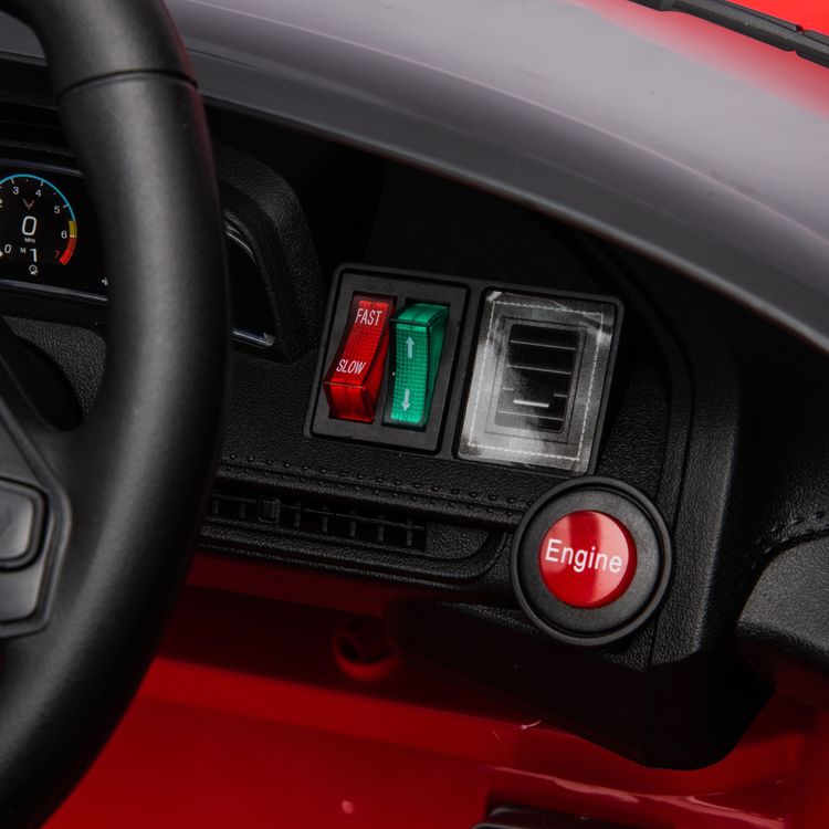  Freddo -  12V Corvette C8 1-Seater Ride On Car - Red -  Outdoor