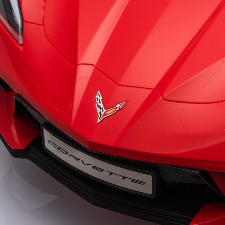  Freddo -  12V Corvette C8 1-Seater Ride On Car - Red -  Outdoor