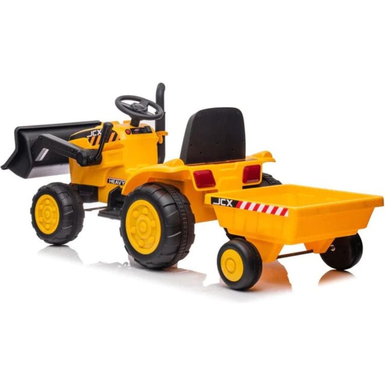  Freddo -  12V Freddo Excavator 1 Seater Ride on for Kids - Yellow -  Outdoor