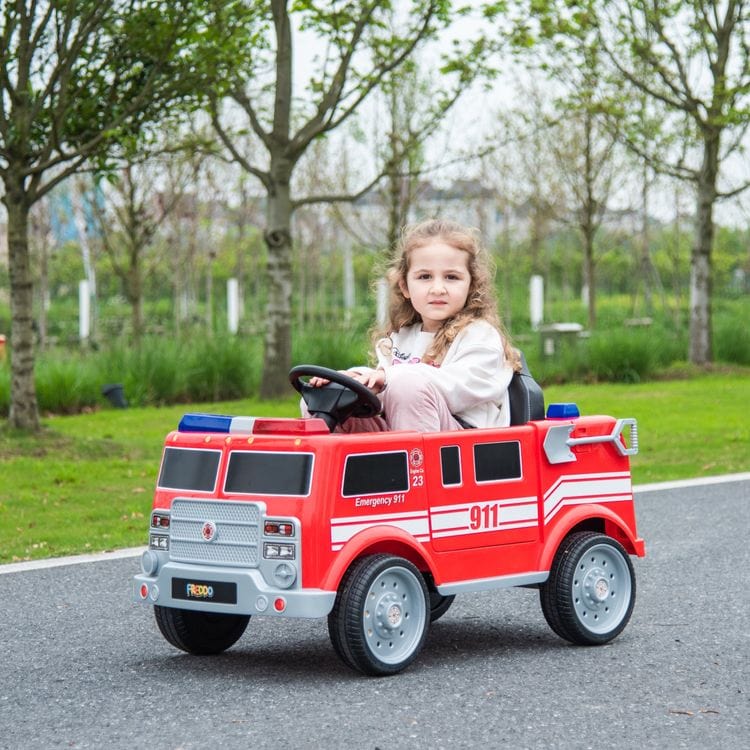  Freddo -  12V Freddo Firetruck 1-Seater Ride On -  Outdoor