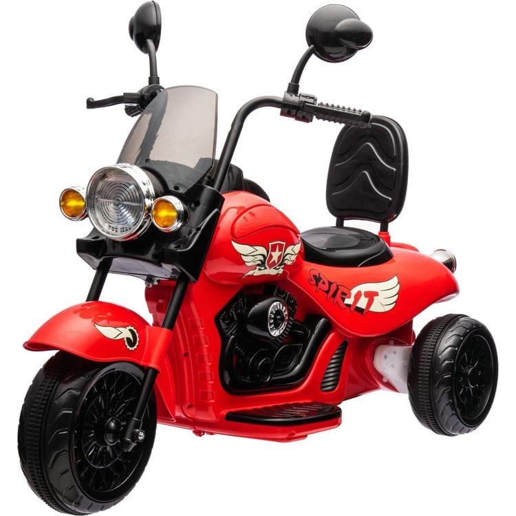 12V Kids Cruiser 1-Seater Motorcycle - Red | Freddo