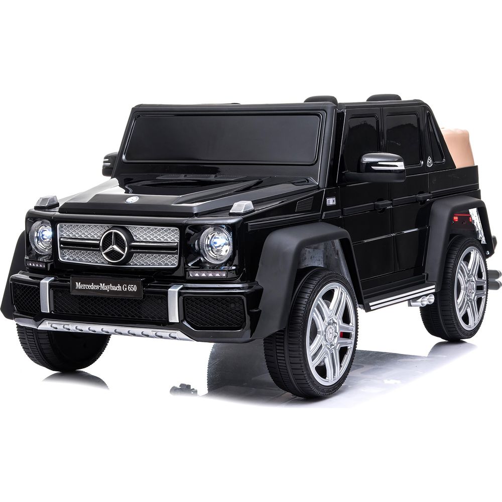  Freddo -  12V Mercedes Maybach G650 Landaulet 1-Seater Ride-On Car - Black -  Outdoor