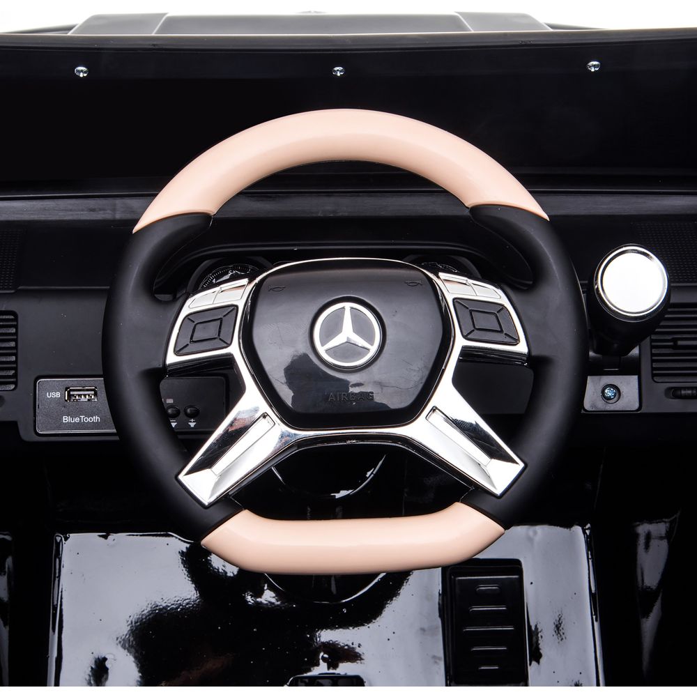  Freddo -  12V Mercedes Maybach G650 Landaulet 1-Seater Ride-On Car - Black -  Outdoor