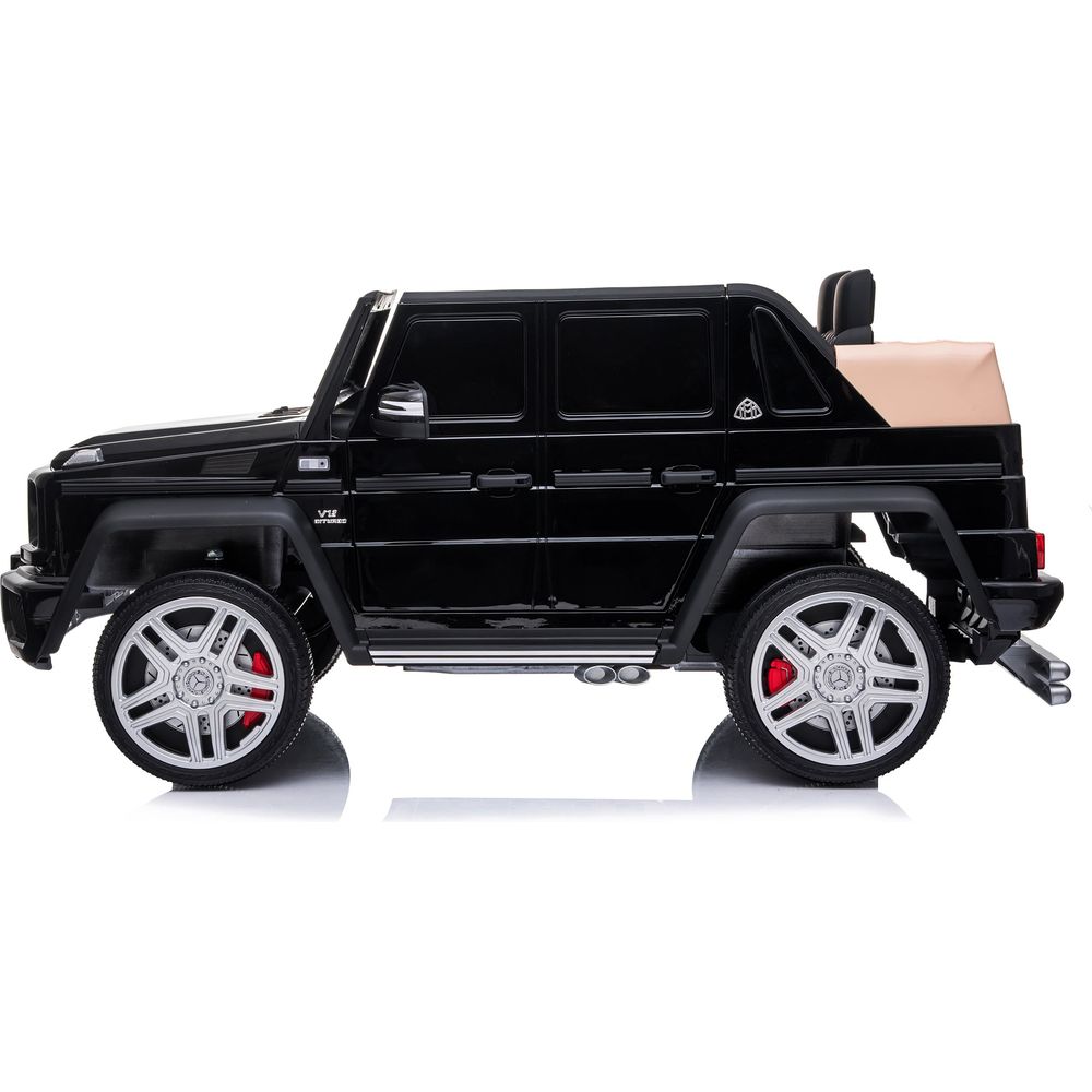  Freddo -  12V Mercedes Maybach G650 Landaulet 1-Seater Ride-On Car - Black -  Outdoor