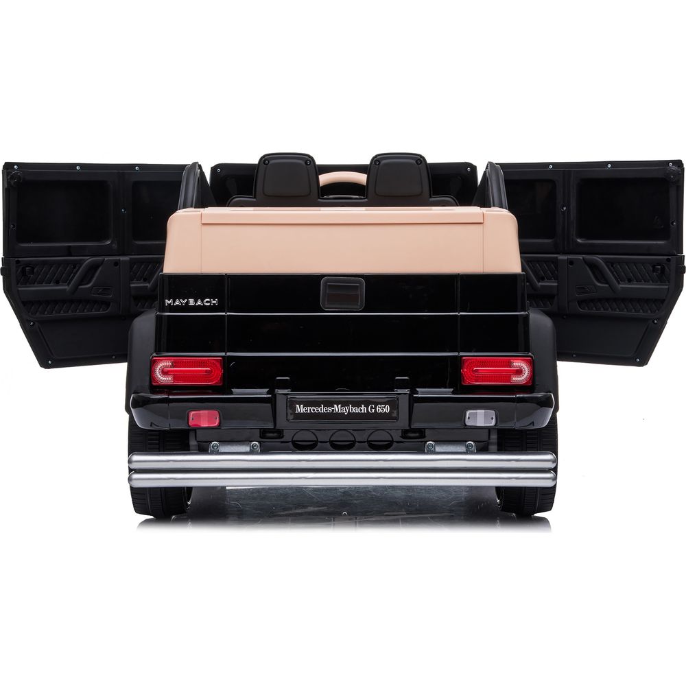  Freddo -  12V Mercedes Maybach G650 Landaulet 1-Seater Ride-On Car - Black -  Outdoor