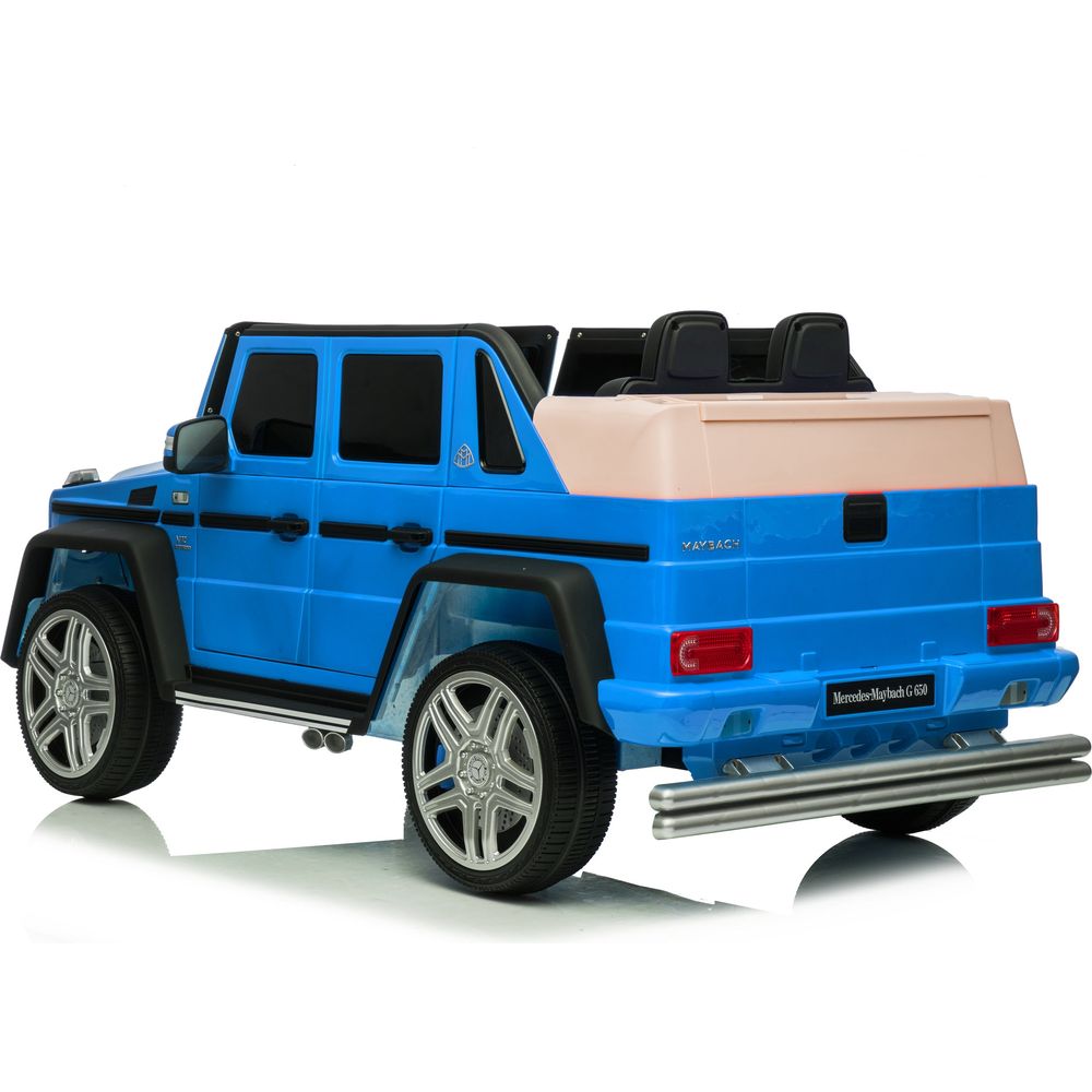 Freddo -  12V Mercedes Maybach G650 Landaulet 1-Seater Ride-On Car - Blue -  Outdoor