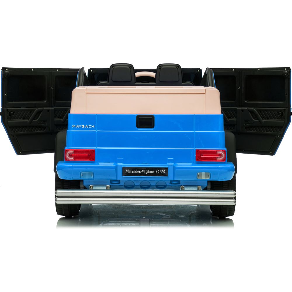  Freddo -  12V Mercedes Maybach G650 Landaulet 1-Seater Ride-On Car - Blue -  Outdoor