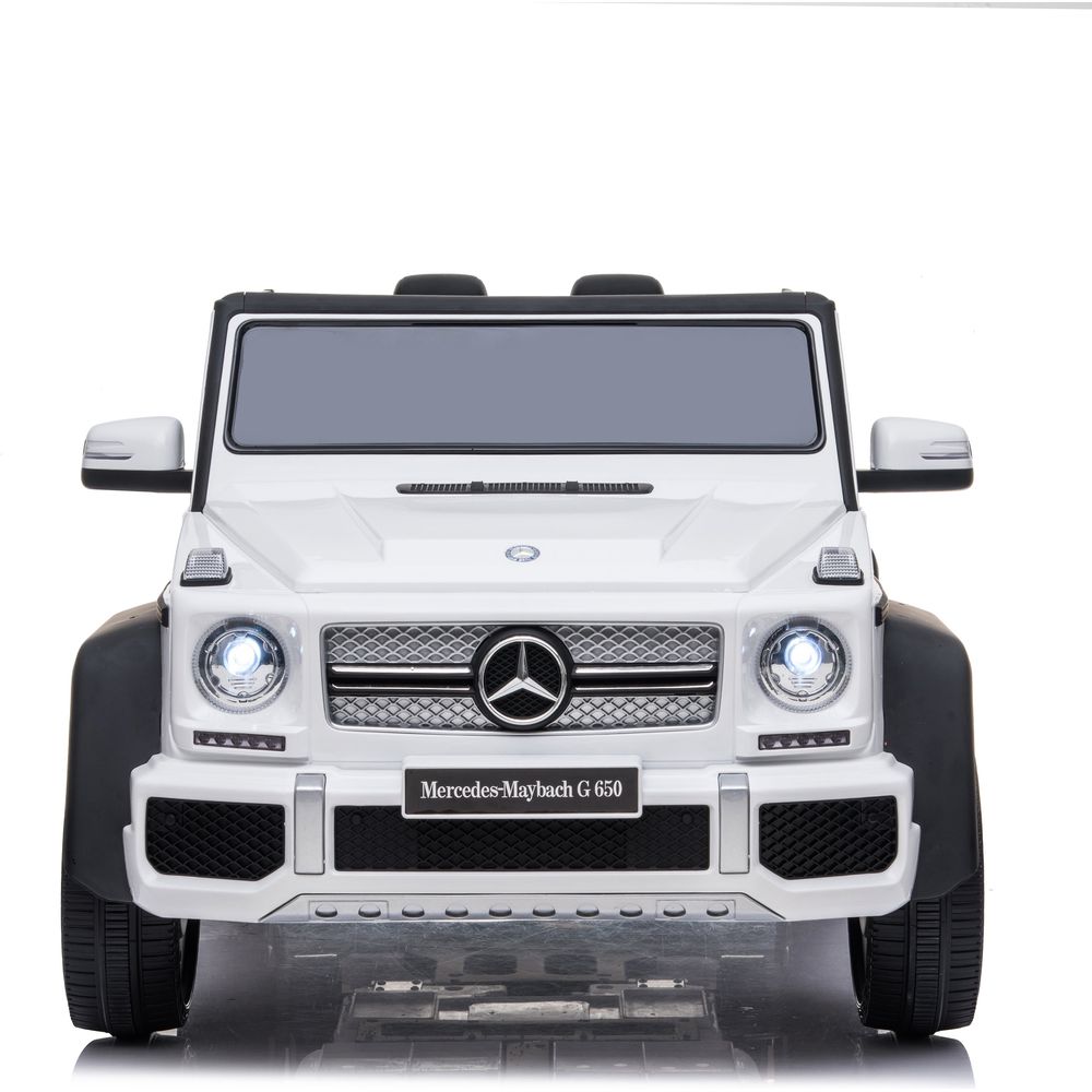  Freddo -  12V Mercedes Maybach G650 Landaulet 1-Seater Ride-On Car - White -  Outdoor
