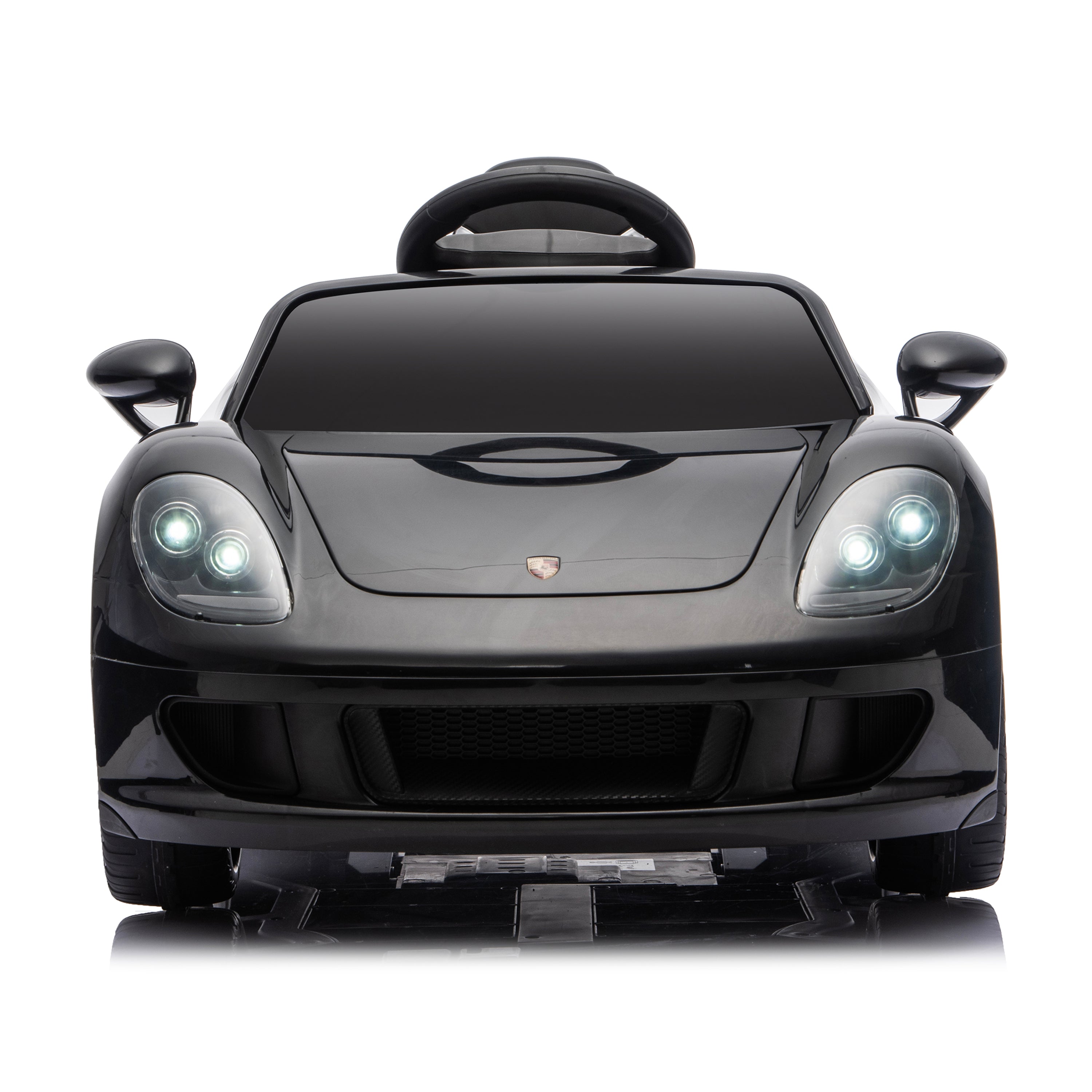  Freddo -  12V Porsche Carrera GT 1 Seater Ride On Car - Black -  Outdoor