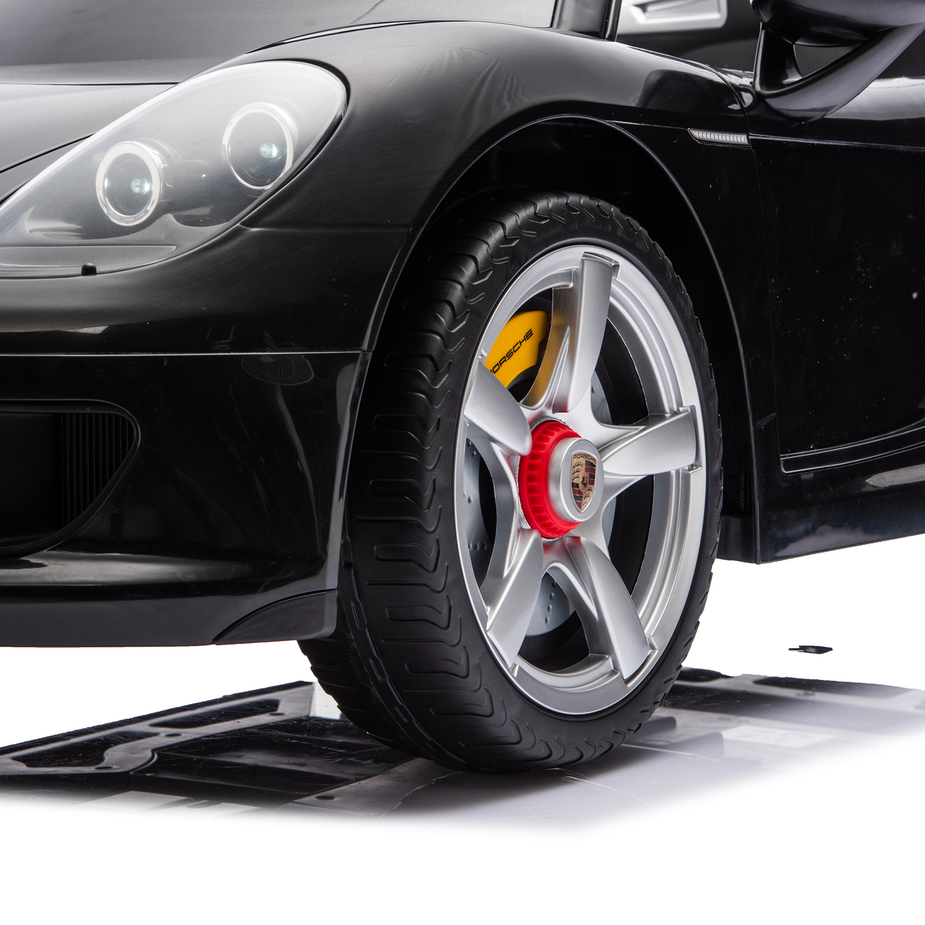  Freddo -  12V Porsche Carrera GT 1 Seater Ride On Car - Black -  Outdoor