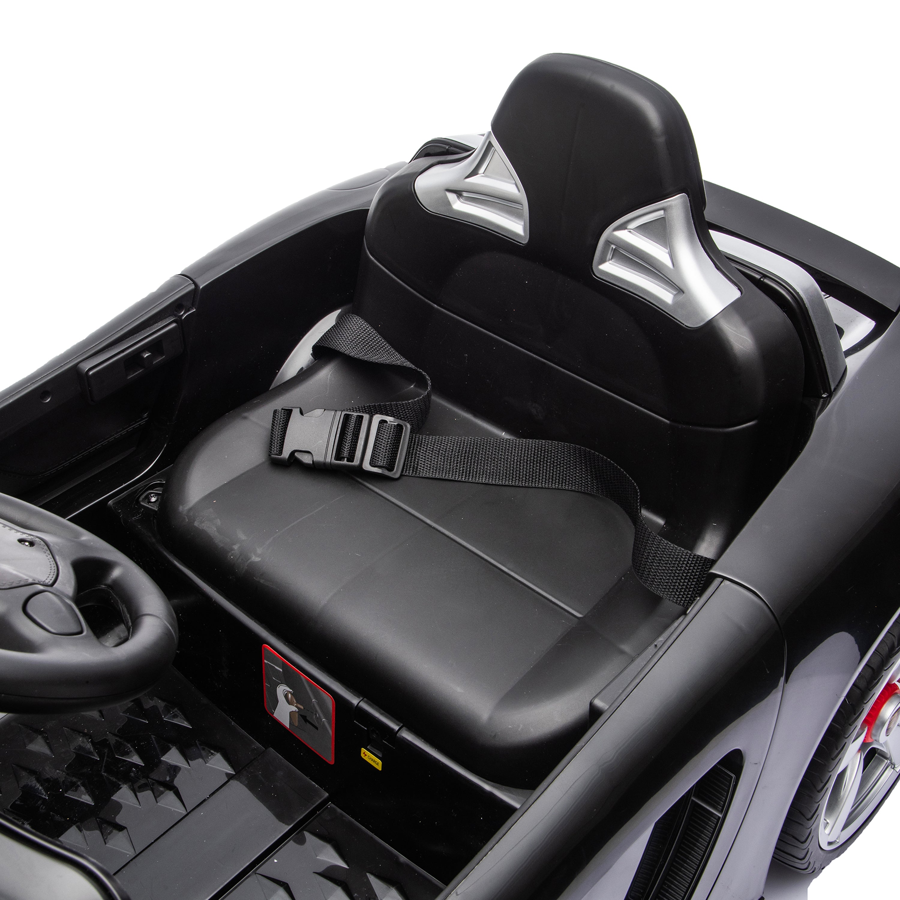  Freddo -  12V Porsche Carrera GT 1 Seater Ride On Car - Black -  Outdoor