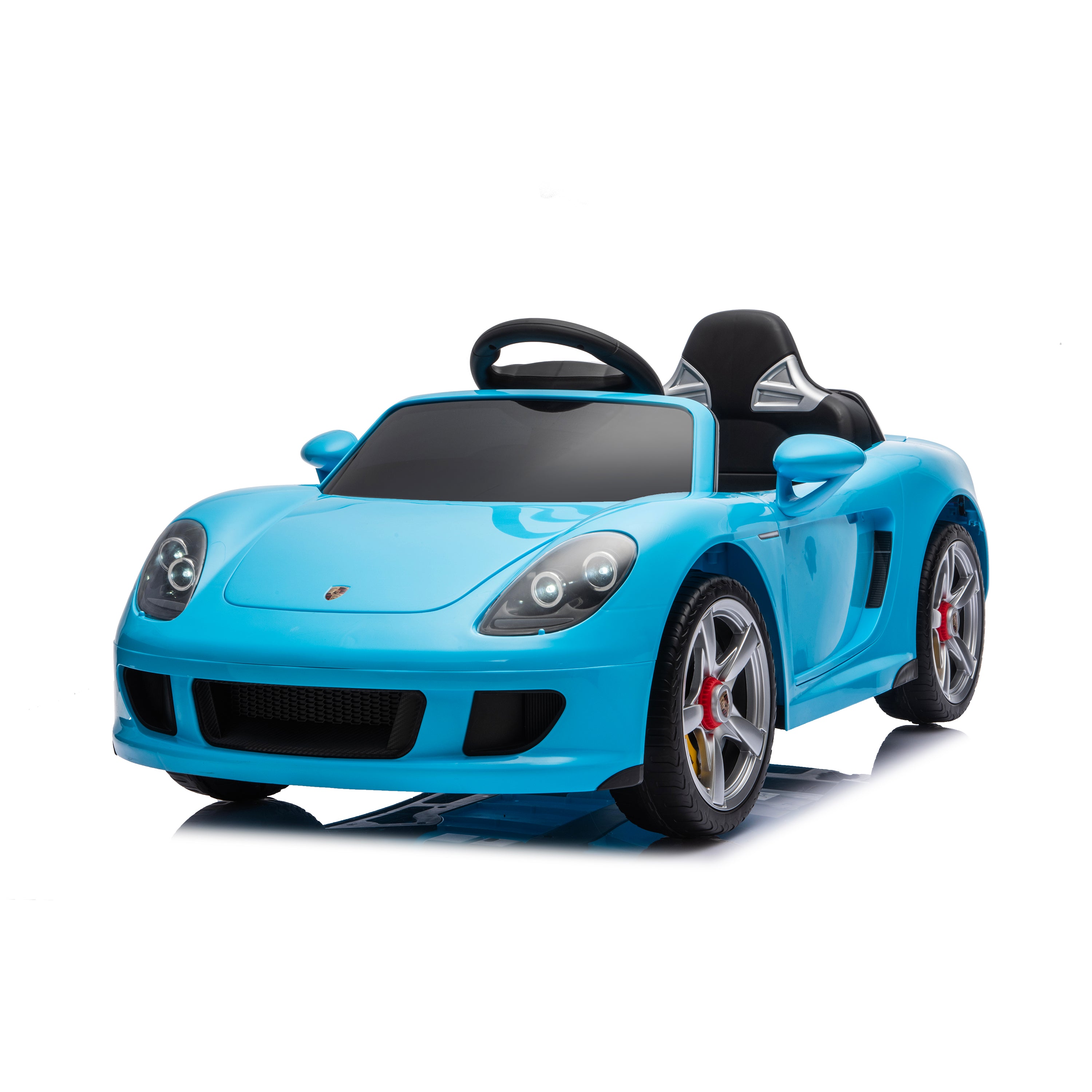  Freddo -  12V Porsche Carrera GT 1 Seater Ride On Car - Blue -  Outdoor