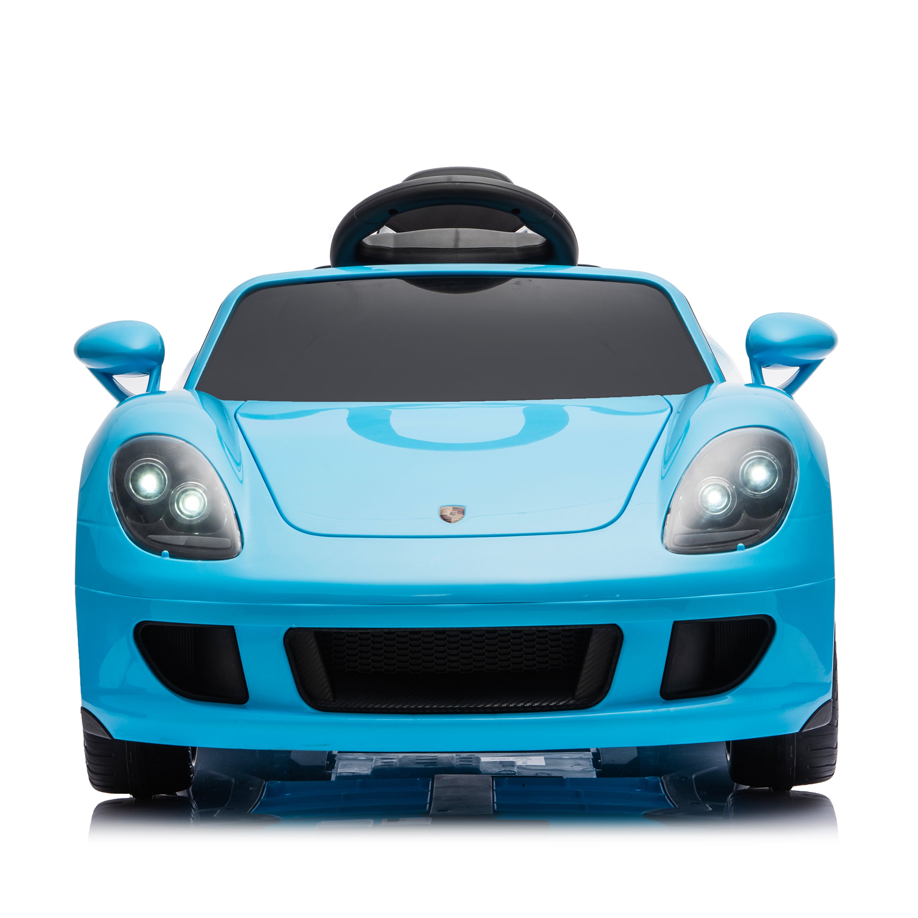  Freddo -  12V Porsche Carrera GT 1 Seater Ride On Car - Blue -  Outdoor