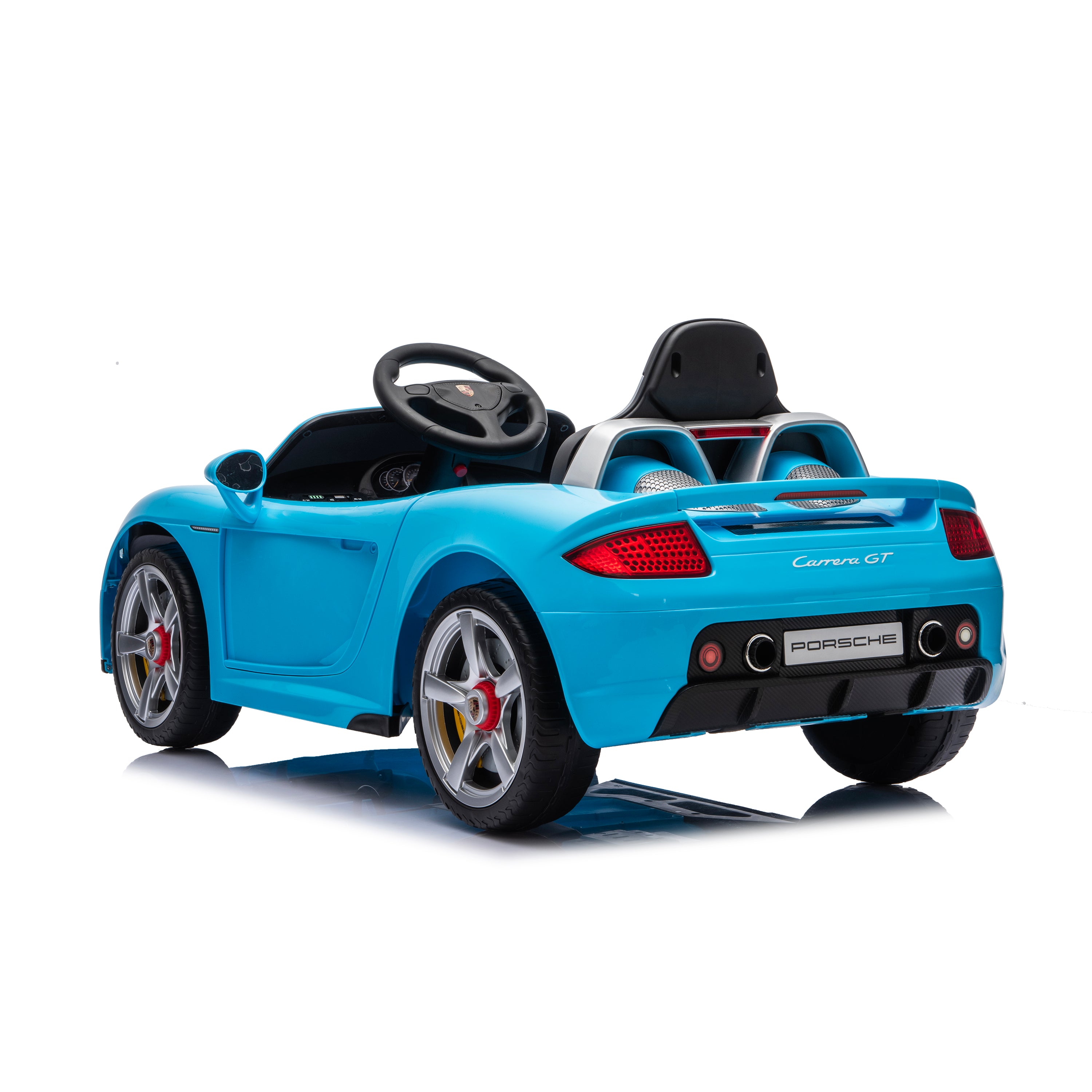  Freddo -  12V Porsche Carrera GT 1 Seater Ride On Car - Blue -  Outdoor