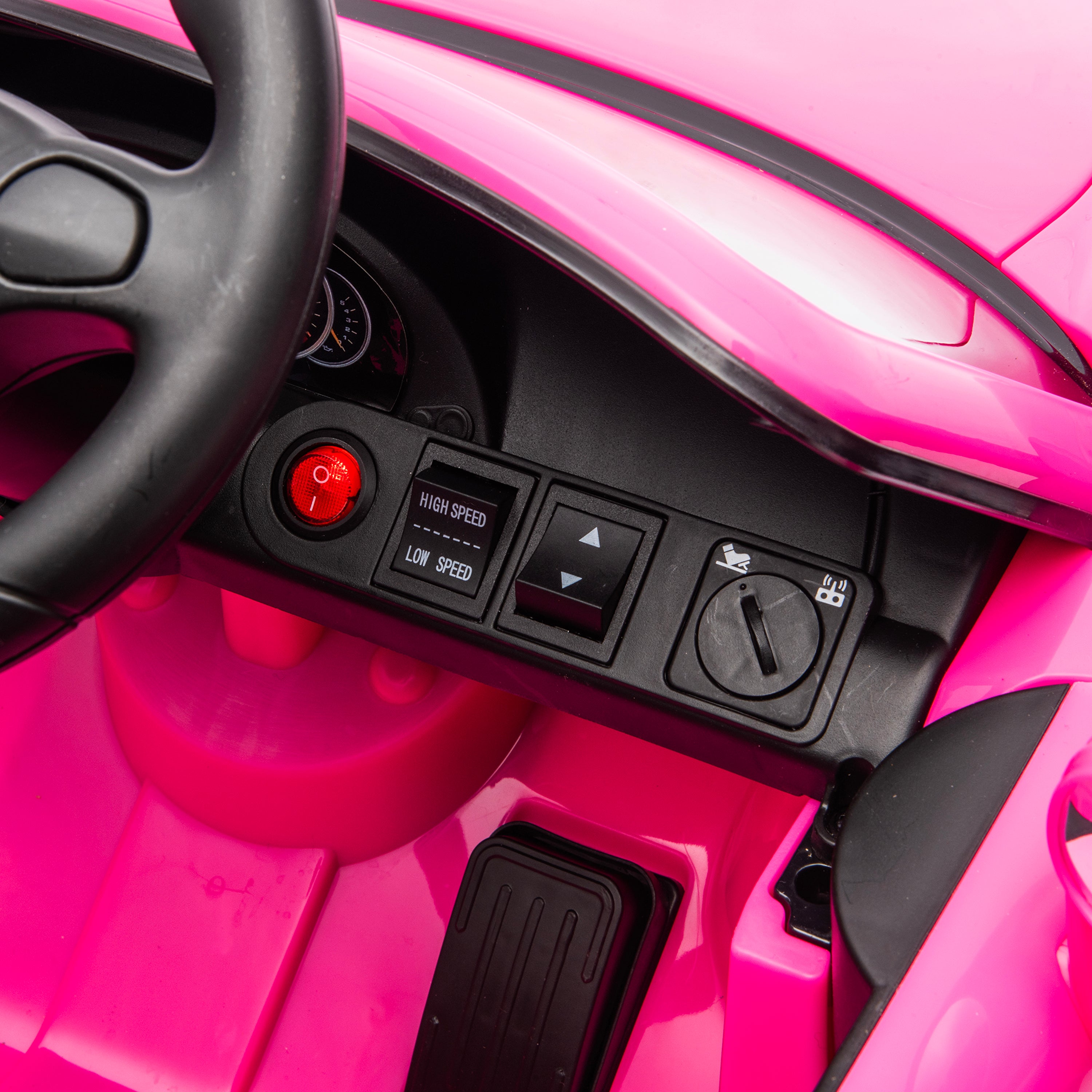  Freddo -  12V Porsche Carrera GT 1 Seater Ride On Car - Pink -  Outdoor