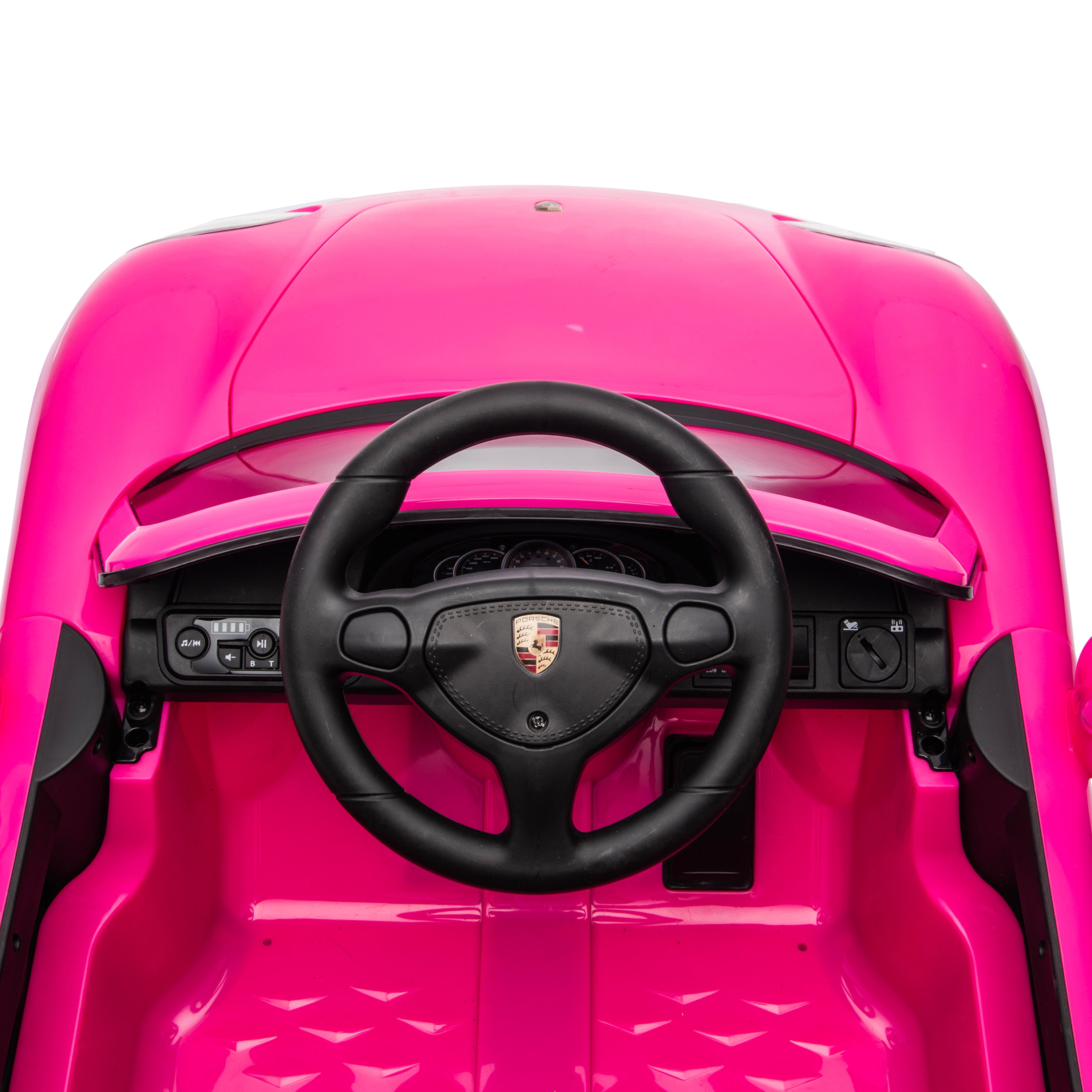  Freddo -  12V Porsche Carrera GT 1 Seater Ride On Car - Pink -  Outdoor