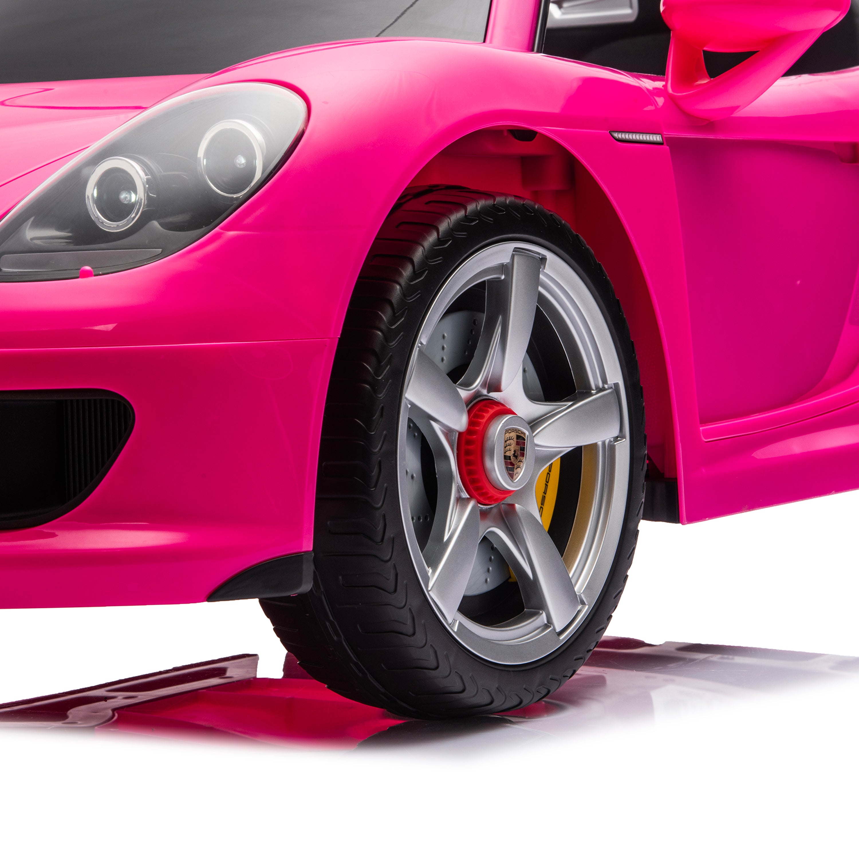  Freddo -  12V Porsche Carrera GT 1 Seater Ride On Car - Pink -  Outdoor