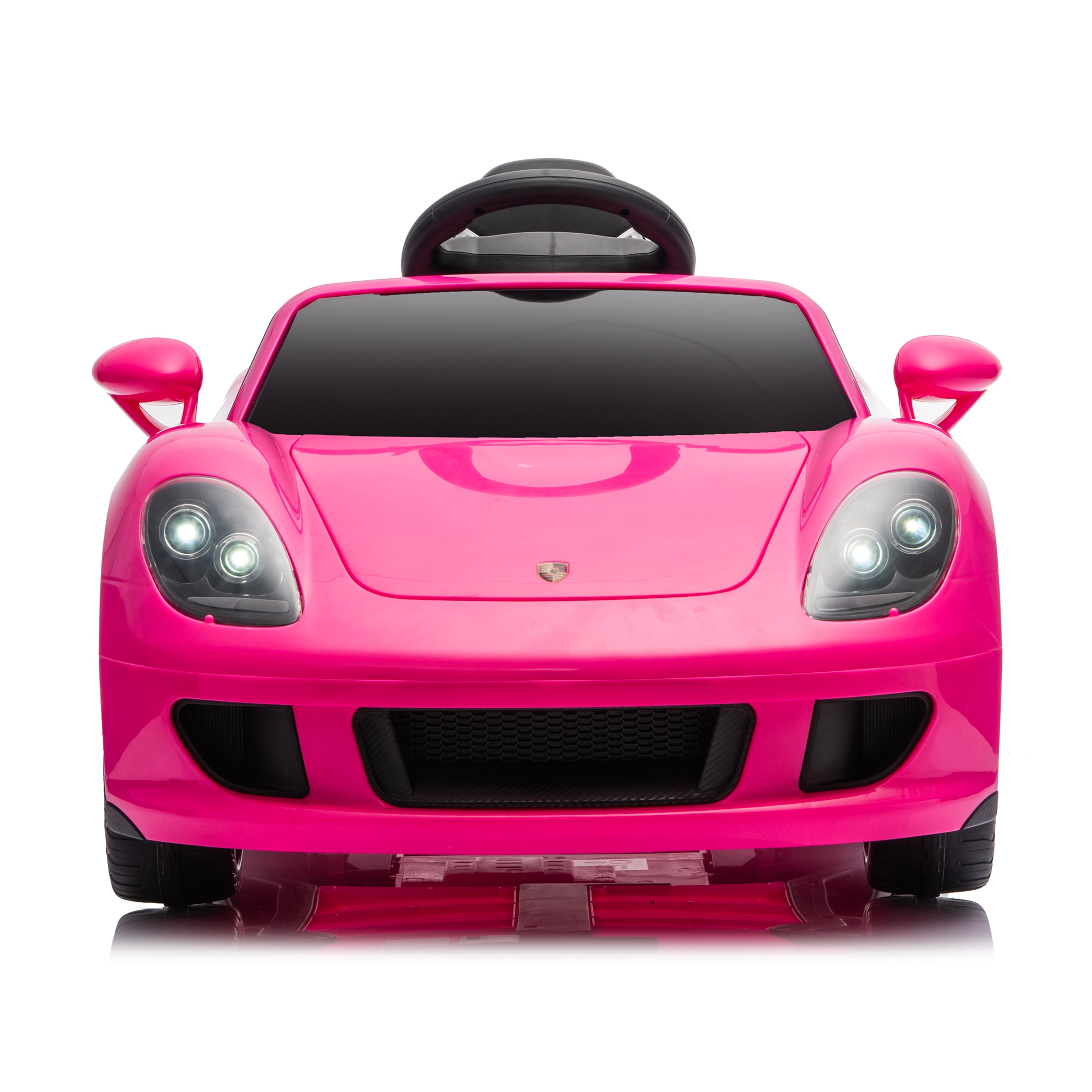  Freddo -  12V Porsche Carrera GT 1 Seater Ride On Car - Pink -  Outdoor