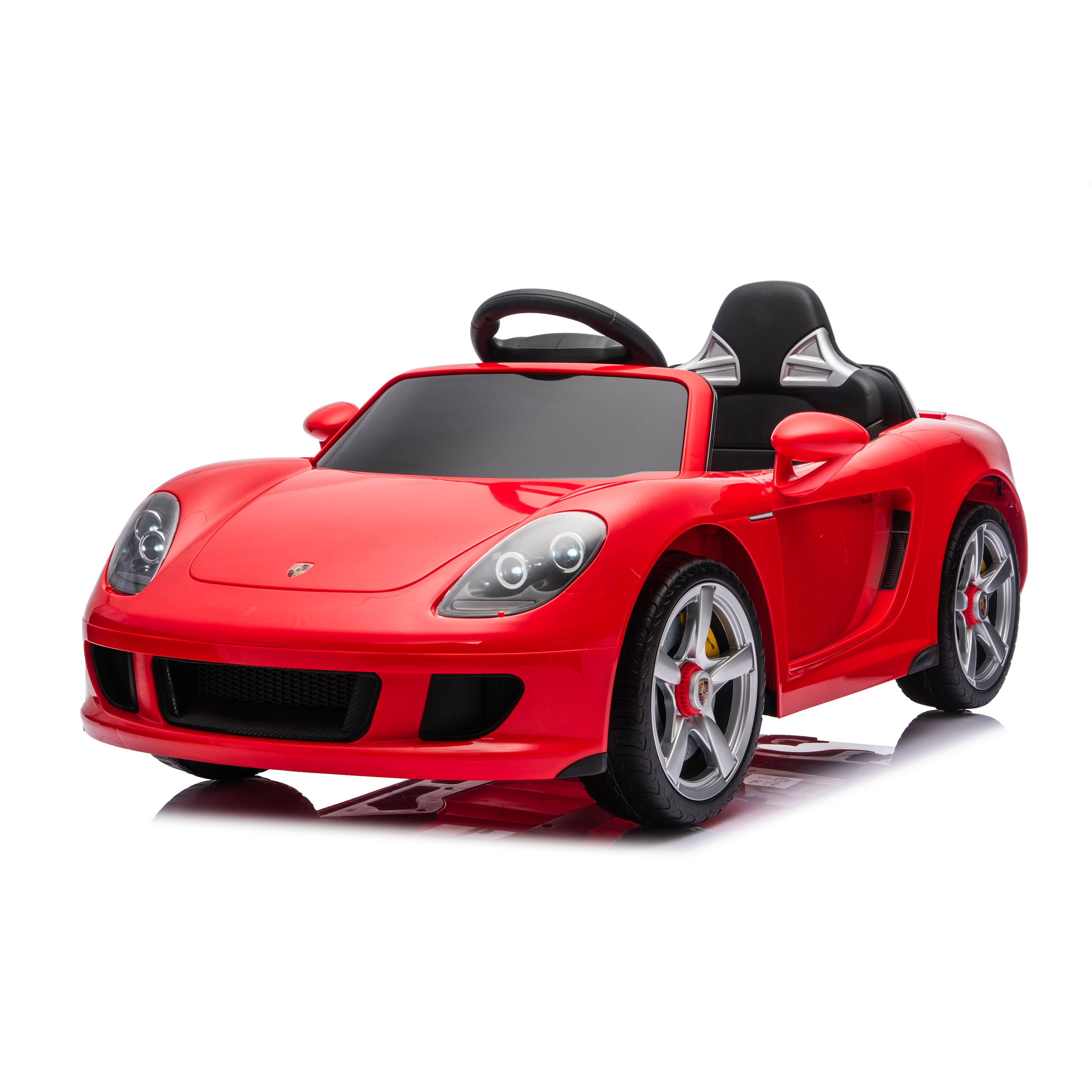  Freddo -  12V Porsche Carrera GT 1 Seater Ride On Car - Red -  Outdoor