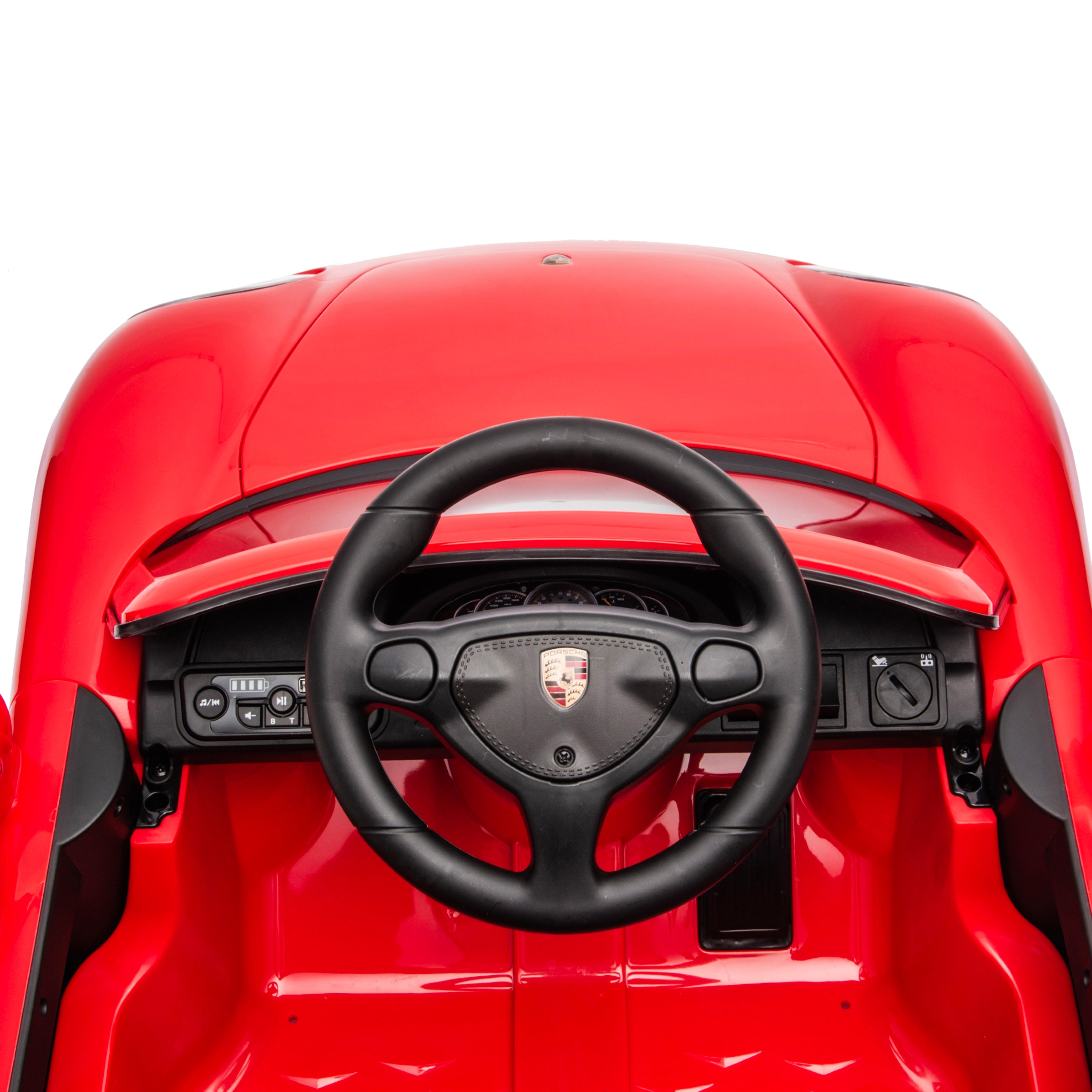  Freddo -  12V Porsche Carrera GT 1 Seater Ride On Car - Red -  Outdoor