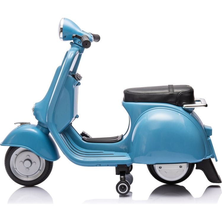  Freddo -  12V Vespa Electric Ride-On Scooter - Blue -  Outdoor