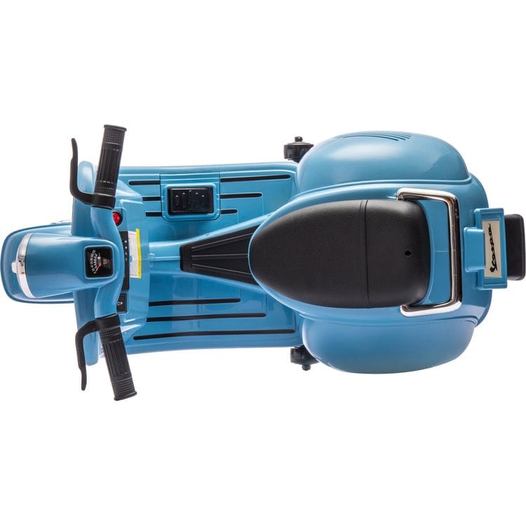  Freddo -  12V Vespa Electric Ride-On Scooter - Blue -  Outdoor
