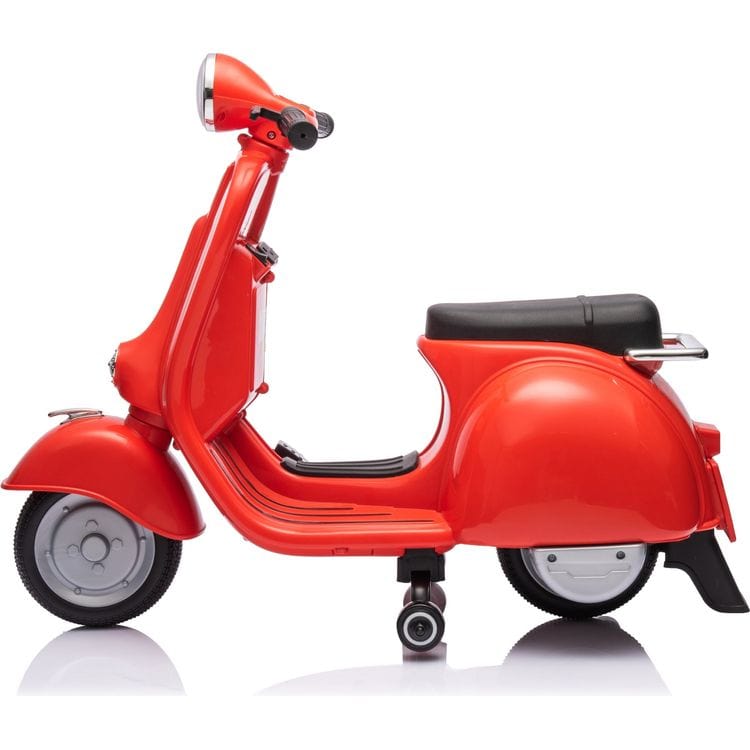  Freddo -  12V Vespa Electric Ride-On Scooter - Red -  Outdoor