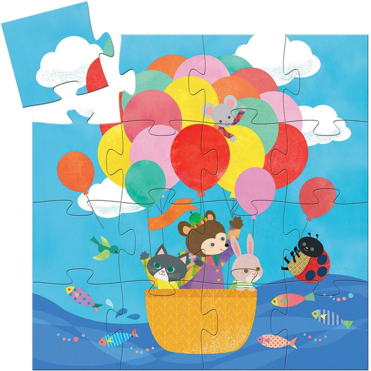  Djeco -  16-Piece Hot Air Balloon Jigsaw Puzzle -  Puzzles