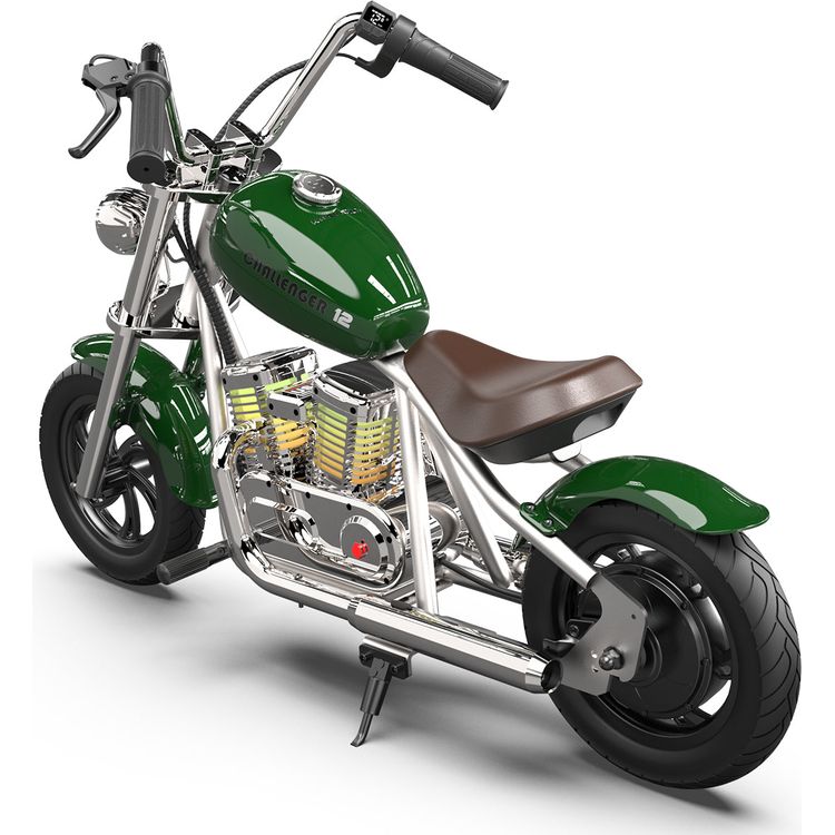 Hyper Gogo Challenger 12 Plus Kids Motorcycle with App - Green