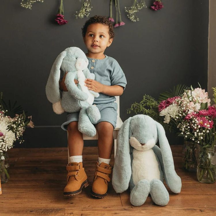  Bunnies By The Bay -  20" Big Floppy Nibble Bunny - Maui Blue -  Plush