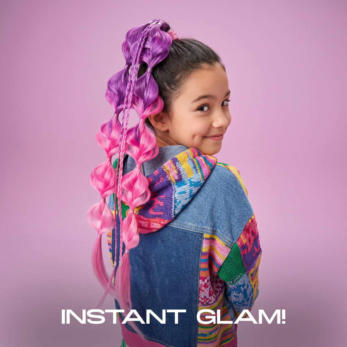 FAO Schwarz -  20” Wrap Ponytail Hair Extension – Rose Riot -  Fashion Activity and Roleplay