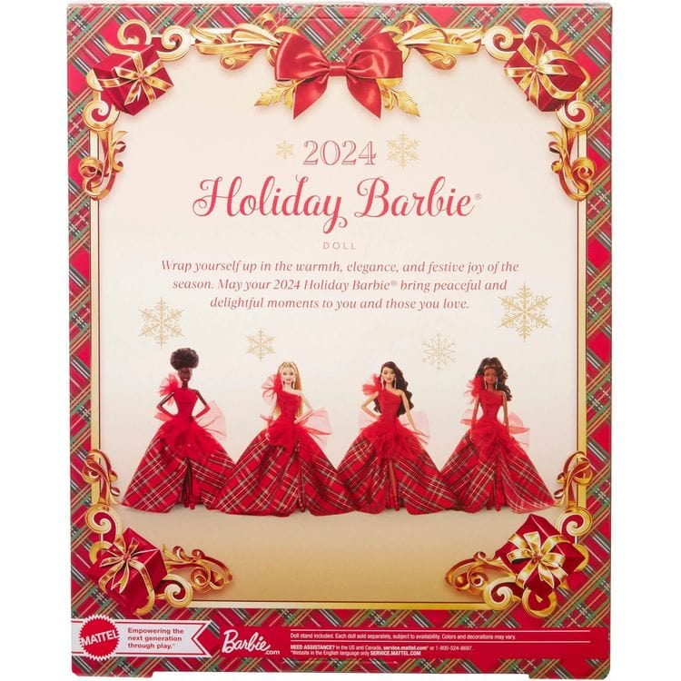 2024 Barbie Holiday Doll - Black Hair