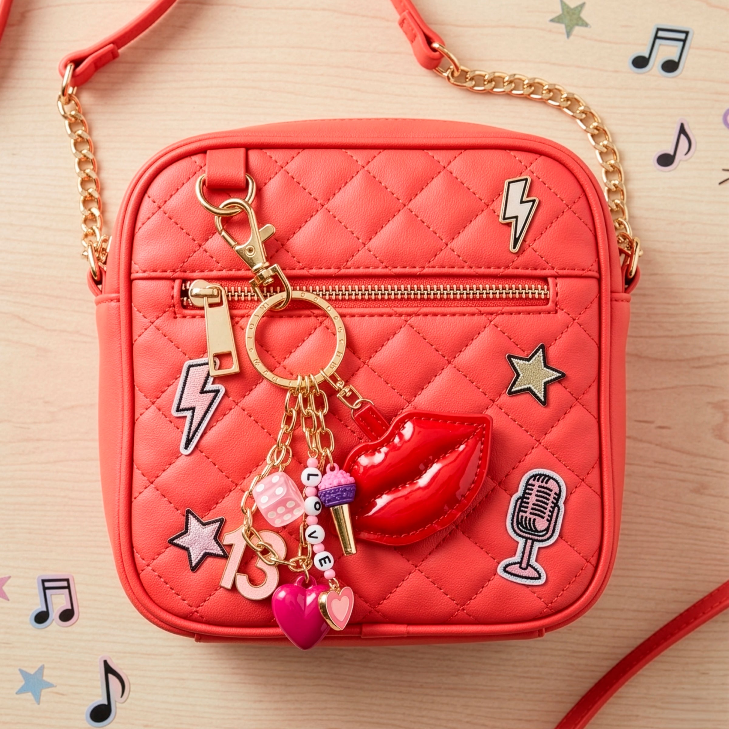 Sparkle Pop Star Charm Cluster