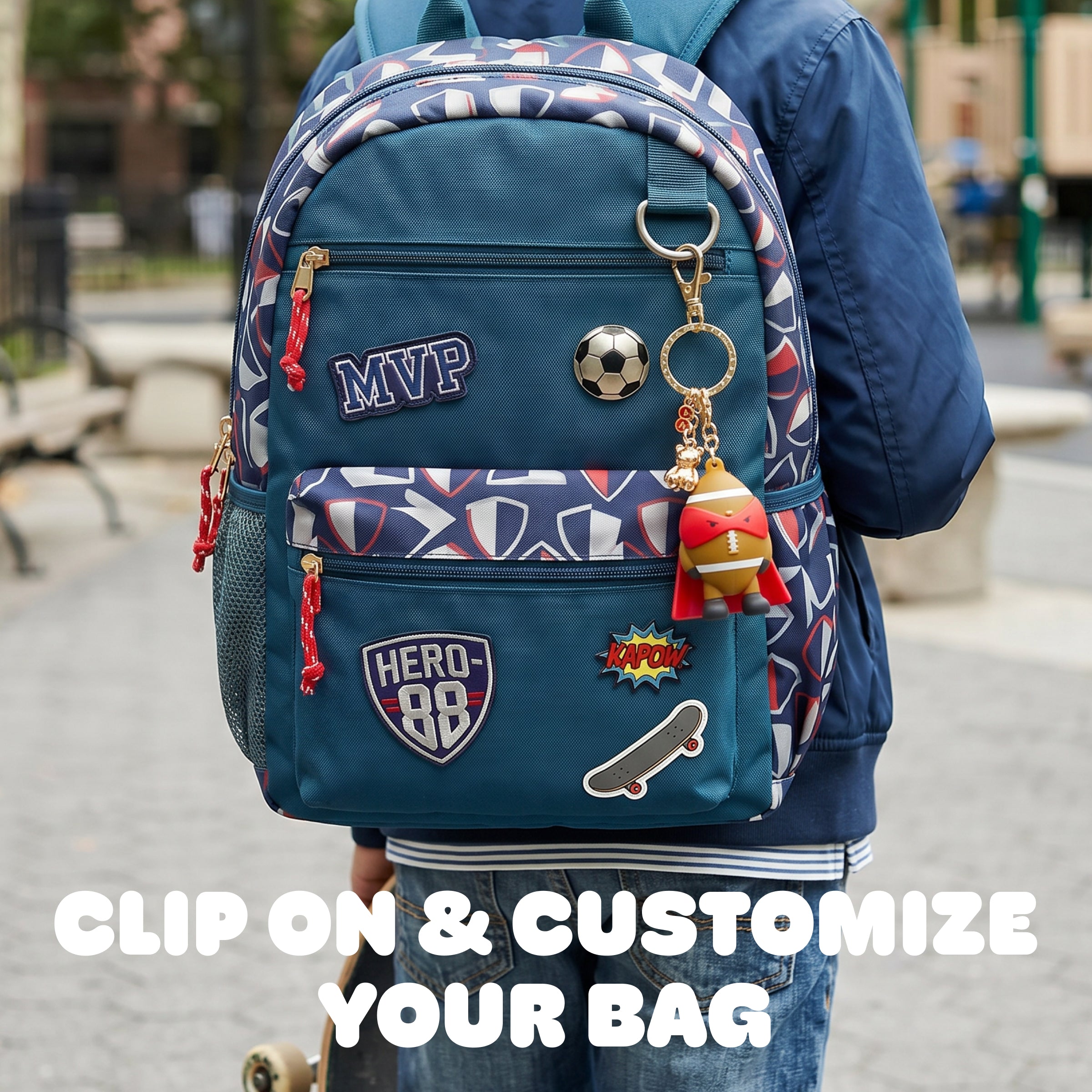 Heroes of the Game Football Bag Charm