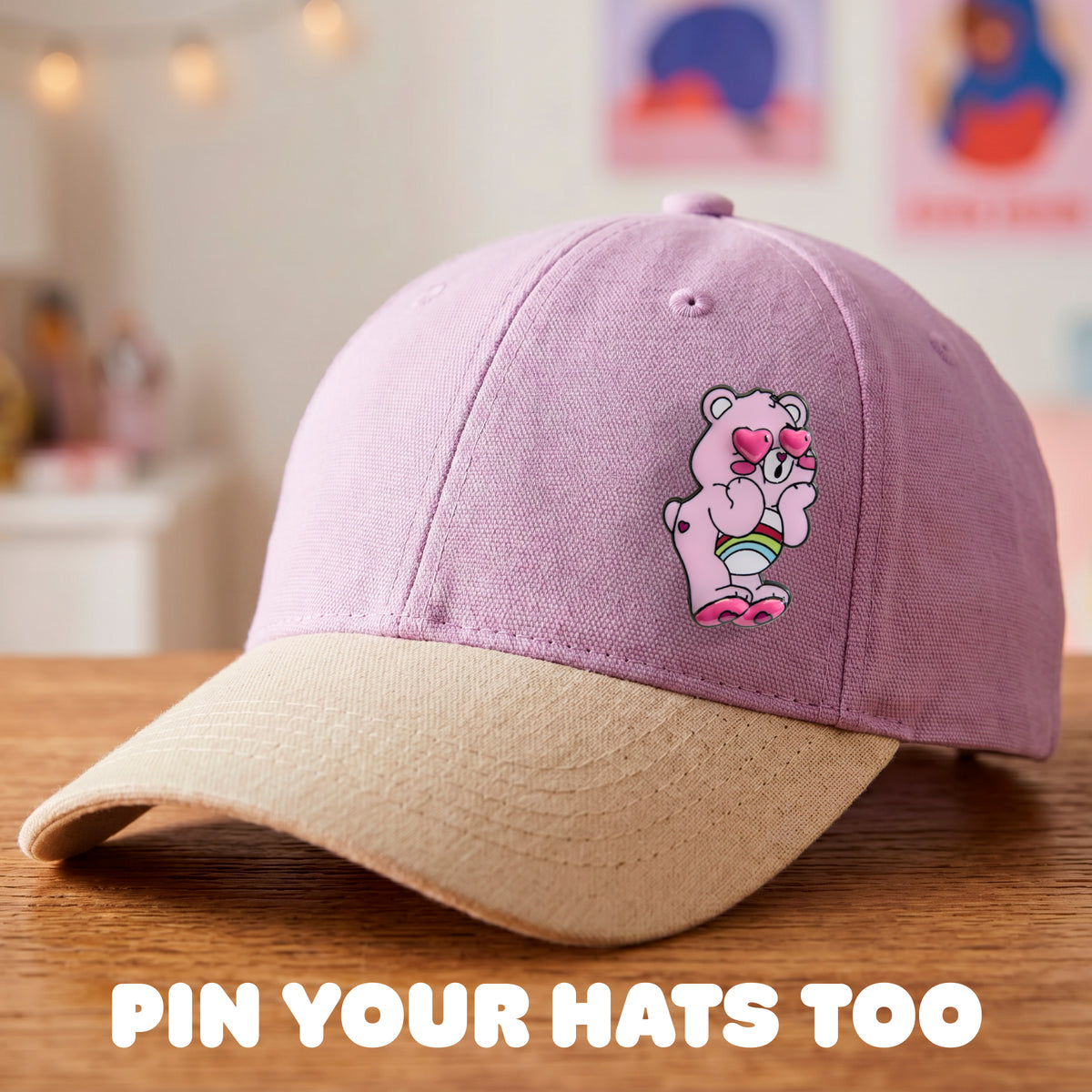 FAO Schwarz x Care Bears Cheer Bear Enamel Pin