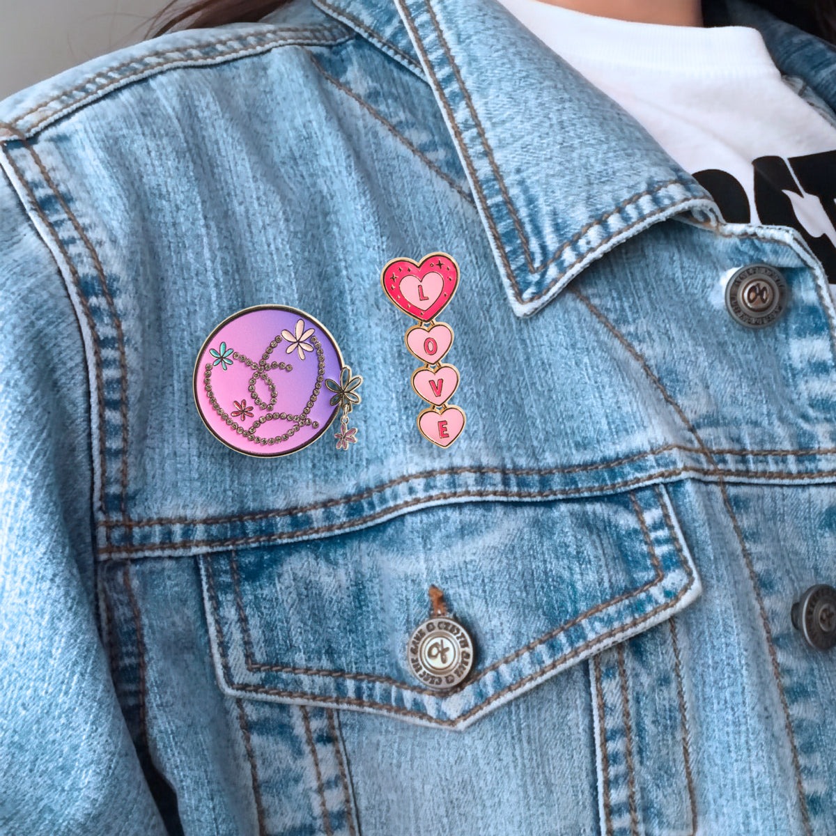 LOVE Stack Enamel Pin