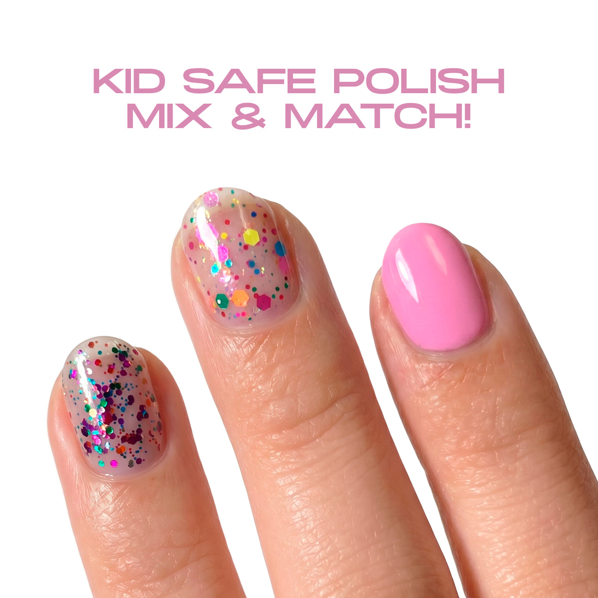 Mini Mani Nail Polish 3 Pack for Kids