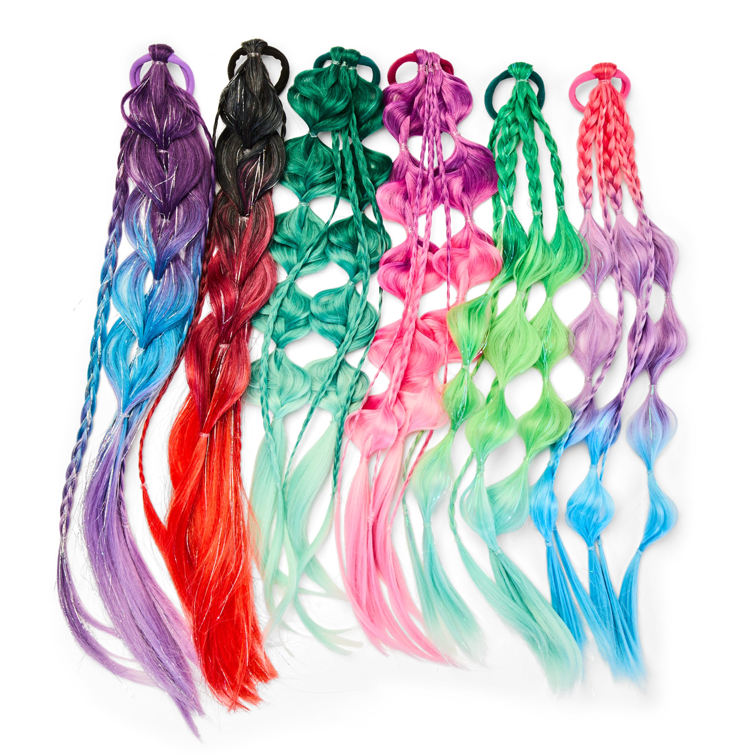 20” Wrap Ponytail Hair Extension – Teal Gem
