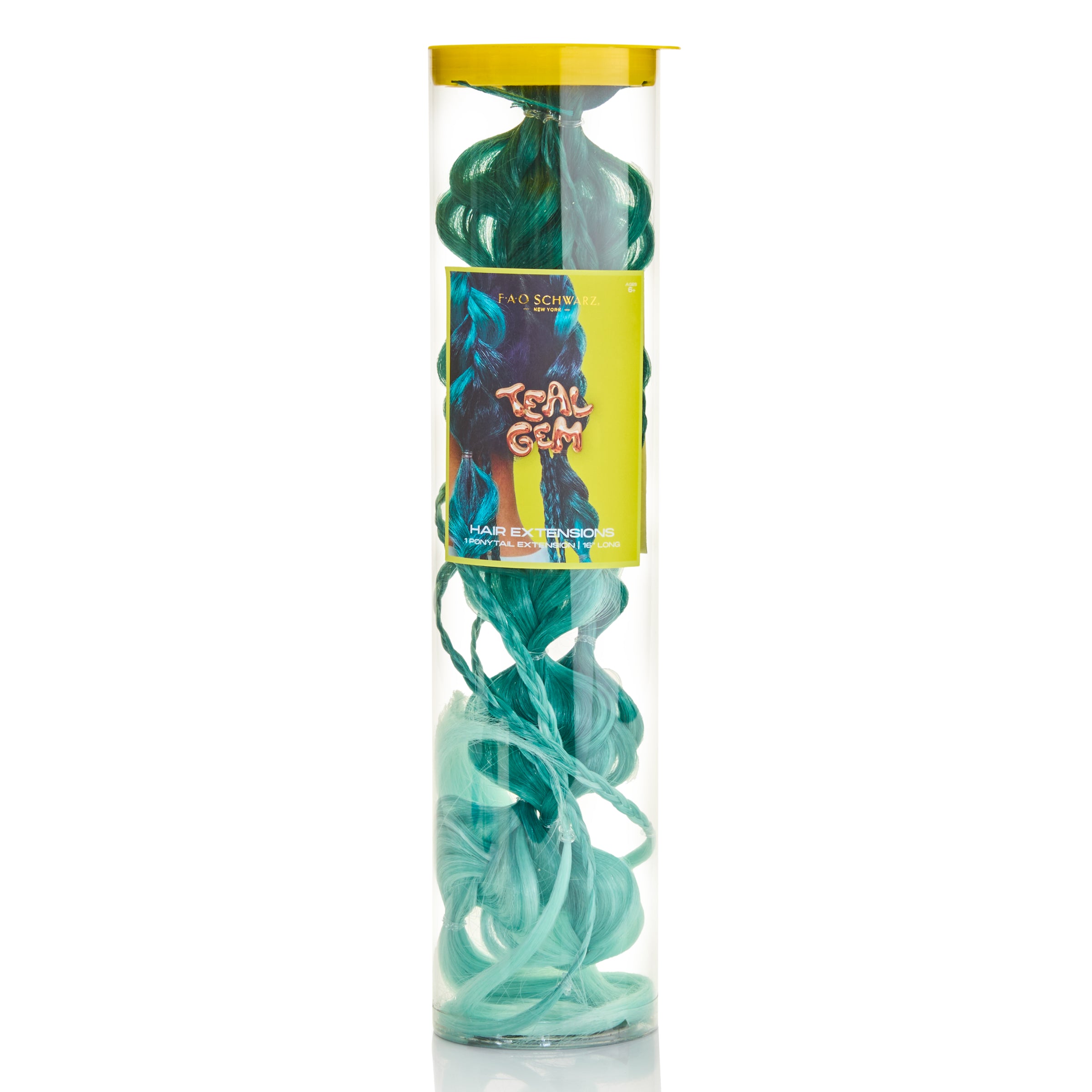 20” Wrap Ponytail Hair Extension – Teal Gem