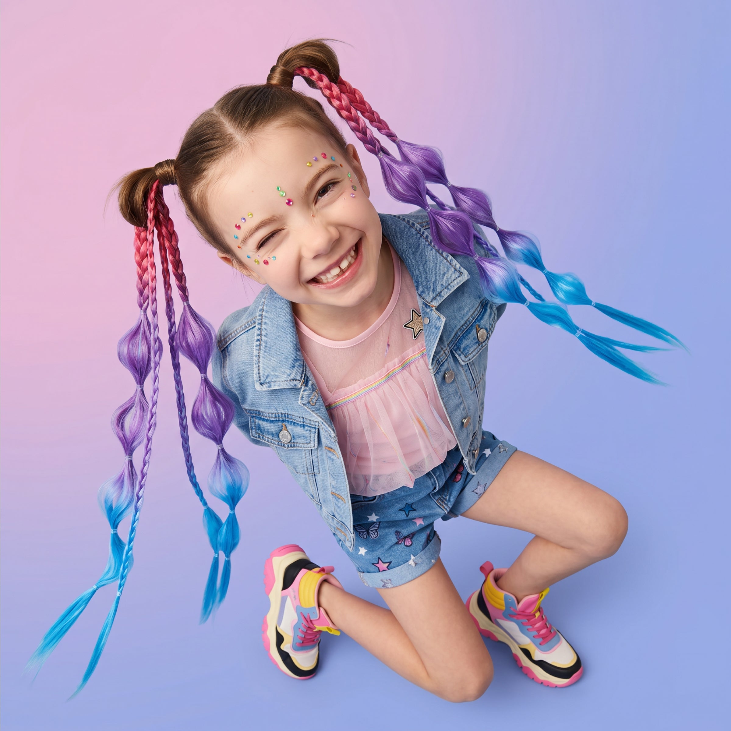 20” Wrap Ponytail Hair Extension – Candy Sky