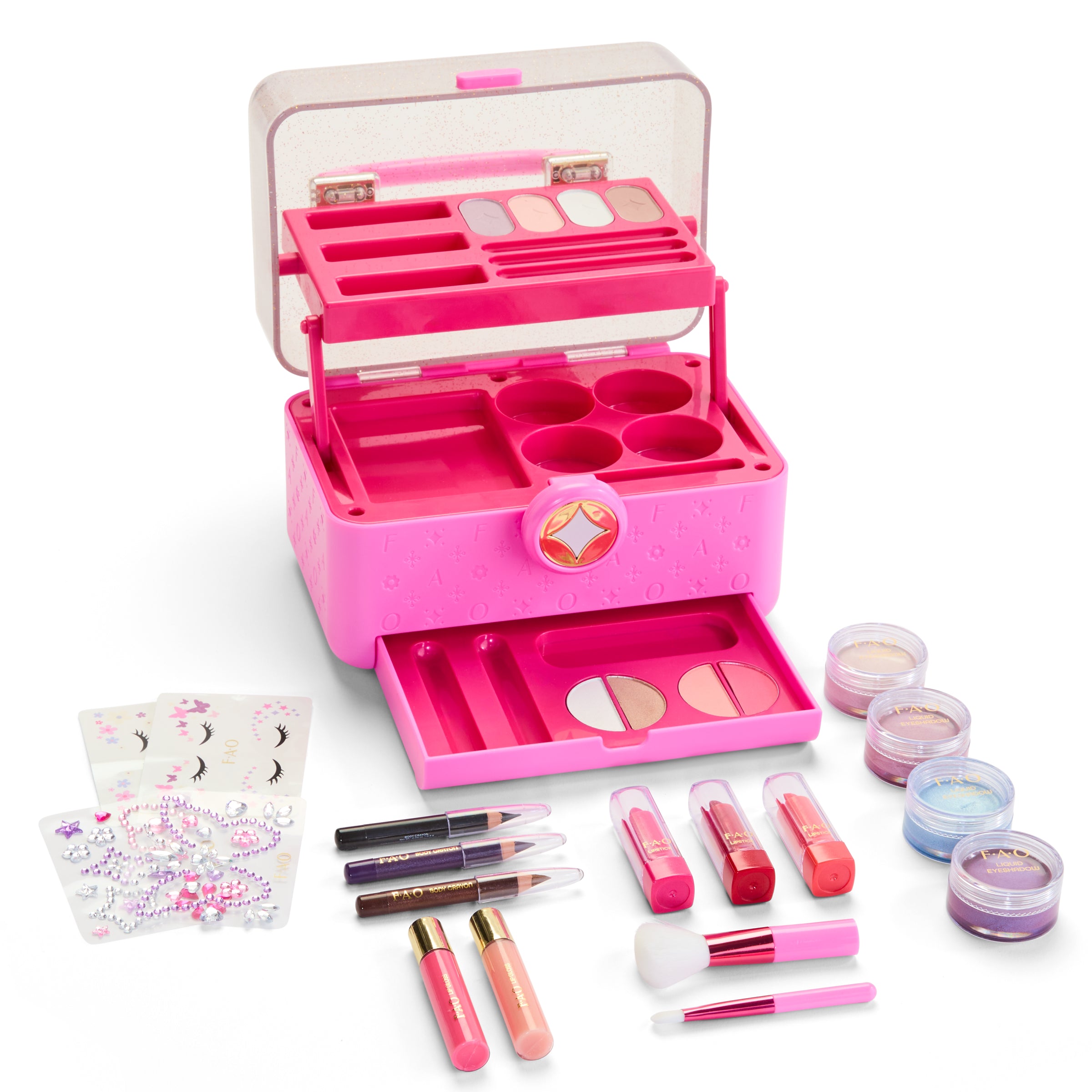 Pro Style Makeup Caddy, 27-Piece Cosmetic Set
