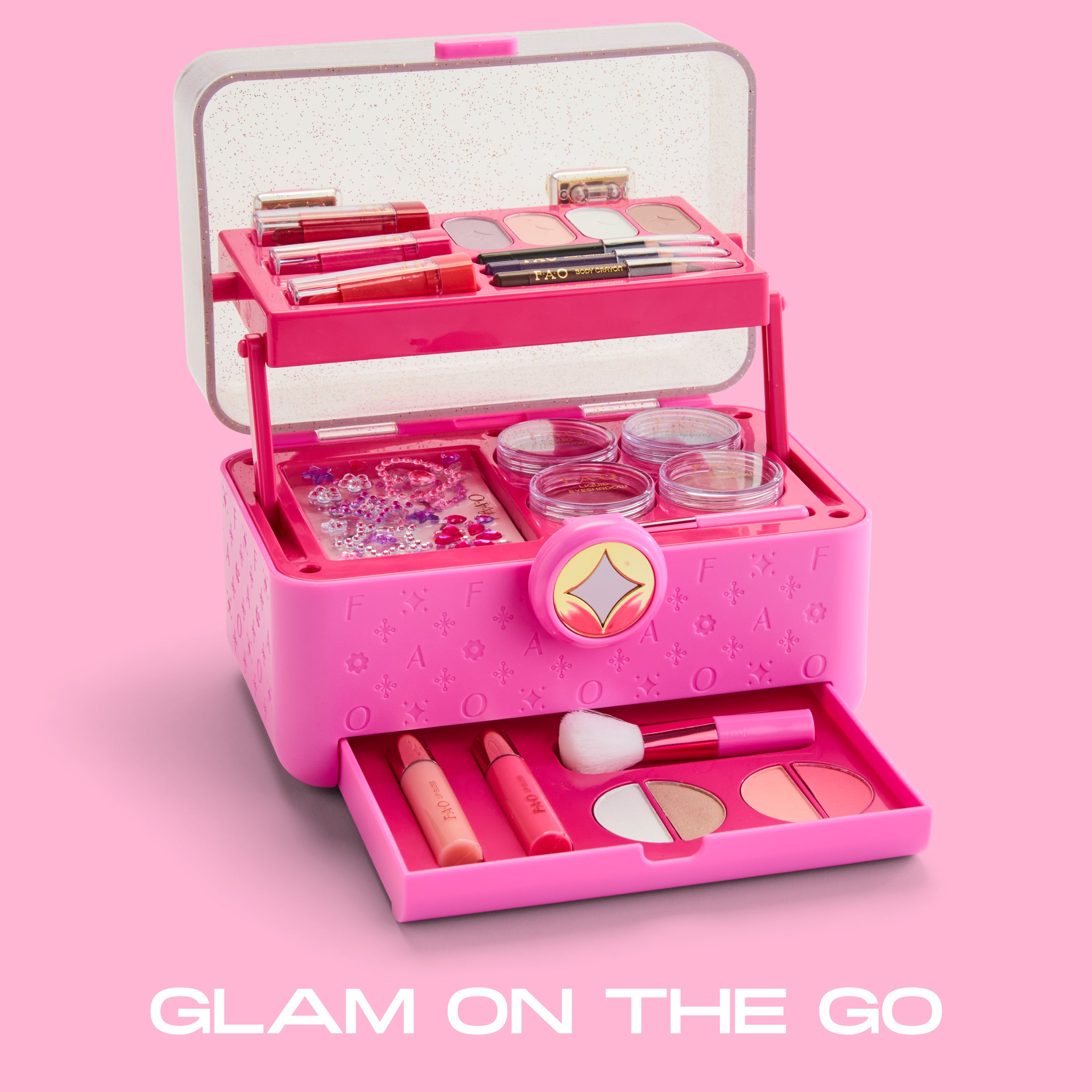 Pro Style Makeup Caddy, 27-Piece Cosmetic Set