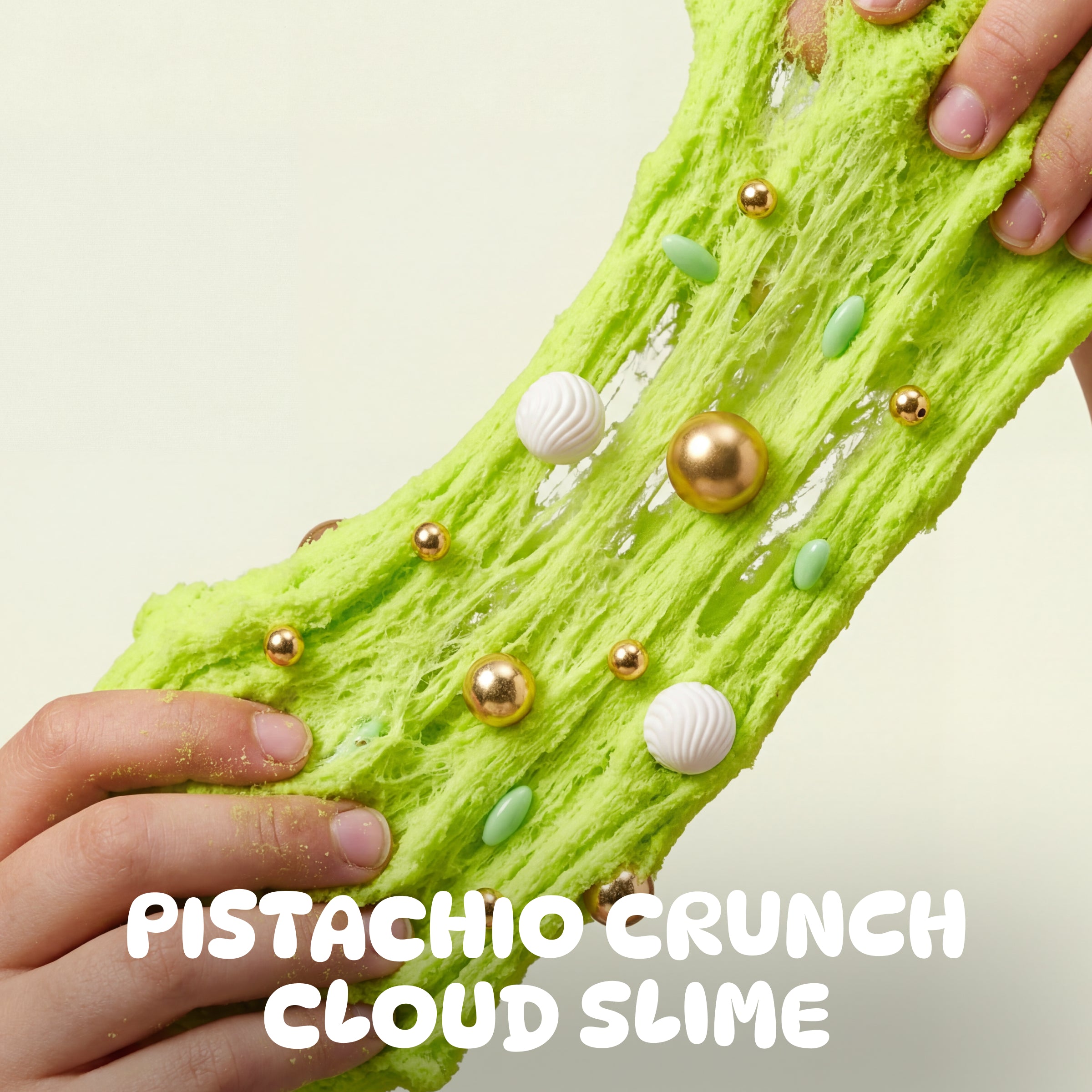 Gelato Swirl Slime – Pistachio Crunch Cloud Slime