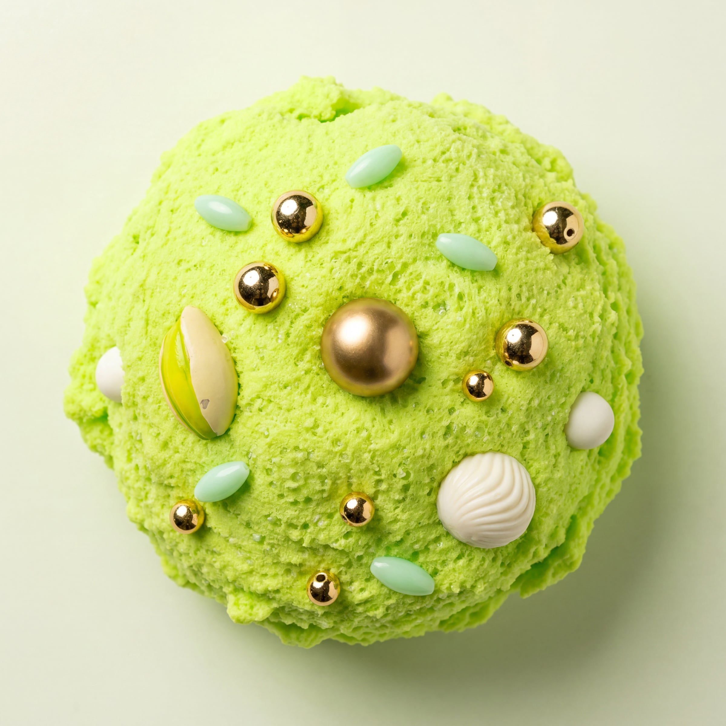 Gelato Swirl Slime – Pistachio Crunch Cloud Slime